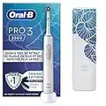 Oral-B Pro 3 3500 Brosse À Dents Électrique Blanche avec capteur de pression intelligent, 1 Étui De Voyage, 1 Brossette