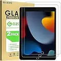 GOZOPO [2-Pack Screen Protector for iPad 9th Generation, iPad 8th / 7th Generation, Tempered Glass Film - iPad 10.2-Inch 2021/2020/2019 Release