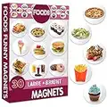 Magneti bambini MAGDUM Cucina bambini - 30 GRANDI calamite frigorifero -Cucina giocattolo per bambini -Cucina gioco con frigo -Cibo giocattolo per bambini-Giochi magnetici per bambini-Calamite bambini