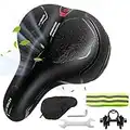 Selle Velo Confortable,LUZOON Selle de Vélo Confort Absorption des Chocs Respirante Rebond Surdimensionnée pour Vélo de Montagne/VTT/Vélos/Vélos Pliants Hommes pour Femmes Enfants