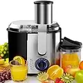 Monzana Juicer Machine Whole Fruit and Vegetable 1100W Kitchen Centrifugal Extractor Machine Stainless Steel Electric Smoothie | Lemon | Orange | Citrus | Ginger | Celery Juice