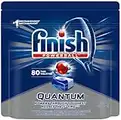 Finish Power Ball Quantum dishwasher detergent pods, Powers through toughest messes the 1st time, For Shine & Deep Clean, 80 Tabs