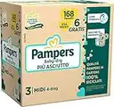 Pampers ESA BABY DRY MIDI, 168 Pannolini, Taglia 3 (4-9 kg)