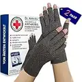 Von Ärtzten Entworfen, Kompressionshandschuhe/Athrose Handschuhe, Handbandage für Sehnenscheidenentzündung und Arthritis, Bequeme und Stützende Fingerlose Arthritis Handschuhe [Paar, M]