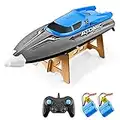 RC Boats for Kids Adult 30KM/H Water Cooling System High Speed Radio Control 4 Channels,Anti-collision Hull Flip Revers,,Low Power Battery Alarm Racing Boat