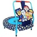 Paw Patrol Mini Trampoline, Indoor Kids Trampoline for Toddlers with Handle, Features Everest, Chase, Marshall, Skye and Rubble, Multi