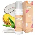 VERA Mousse Autobronzante Clair - 200ml - Sans Couleurs Artificiels - Fragrance Noix de Coco et Ananas - Bronzage sans Soleil - Autobronzant Progressif - Autobronzant Visage et Corps