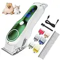 Jugendcx Tondeuse Pour Chien,Tondeuse Chien Chat Poil Long Epais Silencieuse,Kit de Toilettage Professionnel à Faible Bruit, Tondeuse à Poils d'animaux Rechargeable par USB