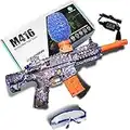 M416 Elektrische Gel-Bälle Blasters Spielzeug,Splatterball-Pistole mit 40000+ Wasserperlen Ball und Schutzbrille， Outdoor-Aktivitäten Schießen oder Schlacht für 14+