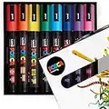 Posca - PC-5M - Paint Marker Art Pens - 1.8-2.5mm - Essential Colours Set of 8 in Gift Box