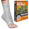 Incrediwear Ankle Sleeve – Ankle Brace for Joint Pain Relief, Sprained Ankle Support, Arthritis, Inflammation Relief, and Circulation, Ankle Support for Women and Men (Grey, Large)