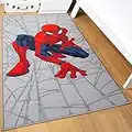 Disney Home Tapis pour Enfants, Tapis de Jeu sous Licence Officielle pour Chambre d'enfant, Salle de Jeux, Tapis de Jeu antidérapant et Lavable en Machine, Tapis Spiderman, 80x120cm