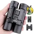 BEBANG Compact Small Binoculars for Adults Kids, 10x25 Mini Pocket Lightweight Binoculars for Adults Travel Hunting Concert Theatre