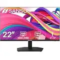 SANSUI Monitor 22 inch, FHD 75Hz Computer Monitor, Tiltable, Frameless, with HDMI, VGA, VESA Compatible, for Home and Office (ES-22F1 Canada Model)