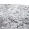 JENPECH Extra Warm Soft Rugs Rectangle Bandhnu Plush Floor Carpet Home Rug Mat for Bedroom Fluffy Rugs for Kids Room,Living Room, Floor Modern Indoor Shaggy Plush Carpets Home Decor Light Grey 60*120cm