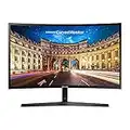 Samsung Curved Monitor C24F396FHR, 24 Zoll, VA-Panel, Full HD-Auflösung, AMD Freesync, Reaktionszeit 4 ms, Krümmung 1800R, Schwarz