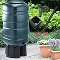 230L Water Butt Set with Stand Diverter & Tap Garden Waterbutt Barrel Collects Rain Water