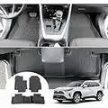 GAFAT Toyotα RAV4 XA50 / Hybrid Fussmatten, 2019-2022 2023 RAV4 Fußmatten Gummimatten Original, 3D-Scannen TPE Hoher Rand, Kompatibel mit Toyota RAV4 Zubehör