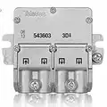 CABLEPELADO - Distributore di distribuzione - Splitter - coassiale - connessione easyF - minimo smorzamento del segnale - 5-2400 mhz - 3 uscite