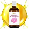 OLIO ROSA MOSQUETA BIO 50 ml - 100% PURO ORIGINE CILE - VISO, RUGHE, CICATRICI E SMAGLIATURE - COSMETICO E ALIMENTARE - SPREMUTO A FREDDO