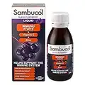 Sambucol Natural Black Elderberry Immuno Forte, Vitamin C, Zinc, Immune Support Supplement Liquid, Syrup, 120 ml (Pack of 1)