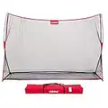 CLORIS Großes Heavy Duty Golfnetz, 10x7ft Golf Übungsnetz für den Garten im Innenbereich, Tragbares Golf-Schlagnetz mit Tragetasche (Red)