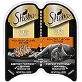 SHEBA PERFECT PORTIONS Cuts in Gravy Wet Cat Food Trays (24 Count, 48 Servings), Roasted Chicken Entrée, Easy Peel Twin-Pack Trays