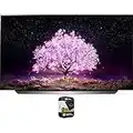 LG OLED77C1PUB 77 Inch 4K Smart OLED TV with AI ThinQ Bundle with Premium 2 YR CPS Enhanced Protection Pack