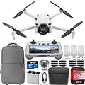 DJI Mini 3 Camera Drone Quadcopter + RC Smart Controller (With Screen) + Fly More Kit, 4K Video, 38min Flight Time, True Vertical Shooting, Intelligent Modes Bundle w/Deco Gear Backpack +Accessories