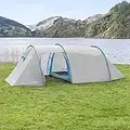 FORAGER Montana 4 Man Tent - Tents for Camping Waterproof 4 Person | 4 Man Camping Tent | Camping Tent with Tent Pegs and Tent Poles | Seam-Sealed Event Shelter