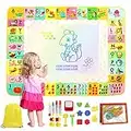 Tappeto gioco bambini 120 * 90cm XXL, Tappeto Magico Bambini Con Accessori, Giochi Bambini 2-6 Anni Educativi con 4 Penne Magiche e 1 custodia, Doodle Idea Regalo Design Registrato per Bambini