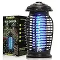 Florarich Bug Zapper 4200V Powerful UV Electric Mosquito Killer, 15W Mosquito Fly Zapper for Indoor Outdoor, Waterproof Effective Mosquito Trap for Mosquitoes, Wasps, House Flies, Black