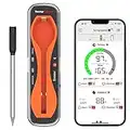 ThermoPro TempSpike 500FT Truly Wireless Meat Thermometer, Bluetooth Meat Thermometer for Grilling and Smoking, Meat Thermometer Wireless Probe for BBQ Oven Smoker Rotisserie Sous Vide