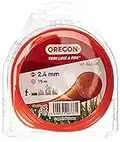 Oregon String Trimmer Line, Replacement Nylon Strimmer Wire for Grass Trimmers & Brushcutters, DIY & Gardening, Universal Fit, All Purpose, Round Cord, 2.4mm x 15m Spool, Orange (69-362-OR)