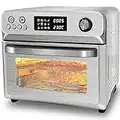 HYSapientia® 24L Air Fryer Oven With Rotisserie Large XXL Digital Knob 1800W 10 in 1 airfryer Countertop Convection Mini Oven electric and grill, Double-layered Glass Door, Full Accessory Set