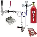 Kegco 3PDCK-5T Kegerator Kit, Metal, Chrome