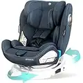 globalkids 360 Swivel Baby Car Seat - Group 0+1/2/3(0-36 kg) for 0-12 Years with ISOFIX Child Car Seat