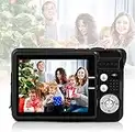 Mini appareil photo numérique HD pour enfants - 1080p - 18 MP - 6,9 cm - Appareil photo compact - Pour la photographie, les adolescents et les adultes - Pour les voyages, le camping, les cadeaux