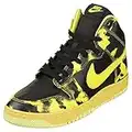 NIKE Dunk HI 1985 SP Mens Fashion Trainers in Black Yellow - 7.5 UK