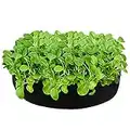 Fabric Raised Garden Bed,Extra Large Fabric Raised Planting Bed with Handles Round Raised Planter 15 Gallon Garden Grow Bags for Outdoor Vegetables, Plant, Flowers Growing (Round-15 Gallon:23x23x7.87inch)