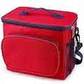 Bolsa Térmica Comida de 10L, Termica Porta Alimentos con Correa Portatil Bolsa de Almuerzo, Bolsa Isotermica para Adulto Niños Bolsa Nevera Oficina Escuela Viaje Playa Picnic Camping Barbacoa