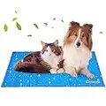 Omasi Alfombrilla de Refrigeración para Animales, Enfriamiento para Camas de Mascotas, No tóxico, Auto, para Perros y Gatos (50 x 90 CM)