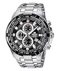 Casio EDIFICE Reloj en caja sólida de acero inoxidable, 10 BAR, Negro, para Hombre, con Correa de Acero macizo, EF-539D-1AVEF