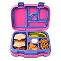 Bentgo Kids Brights – Leak-Proof, 5-Compartment Bento-Style Kids Lunch Box – Ideal Portion Sizes for Ages 3 to 7 – BPA-Free, Dishwasher Safe, Food-Safe Materials (Fuchsia)