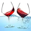 Floating Wine Glasses for The Pool - Set of 2 Shatterproof 21 Oz Plastic Wine Glasses That Float