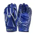 Wilson The Clutch Skill American Football Receiver Handschuhe - blau Gr. 2XL