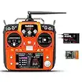 Radiolink AT10II 12 Channels RC Transmitter and Receiver R12DS 2.4GHz Radio Remote, Voltage Telemetry for RC Airplane, FPV Racing Drone, Quad, Helicopter, Car and Boat (Mode 2 Left-Hand Throttle)