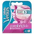 Gillette Venus Comfortglide Breeze Spa - Lamette da barba da donna con cuscinetto in gel per la protezione della pelle, 4 lame di ricambio