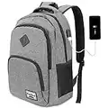 YAMTION Mochila para Ordenador Mochila Hombre con USB Puerto de Carga para Escolar Trabajo Viajes 35L