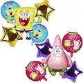 Spongebob Palloncini,10 Pezzi Spongebob Palloncini Compleanno, WKxinxuan Spongebob Themen Party Palloncini,SpongeBob palloncini una decorazione di compleanno che i bambini adorano